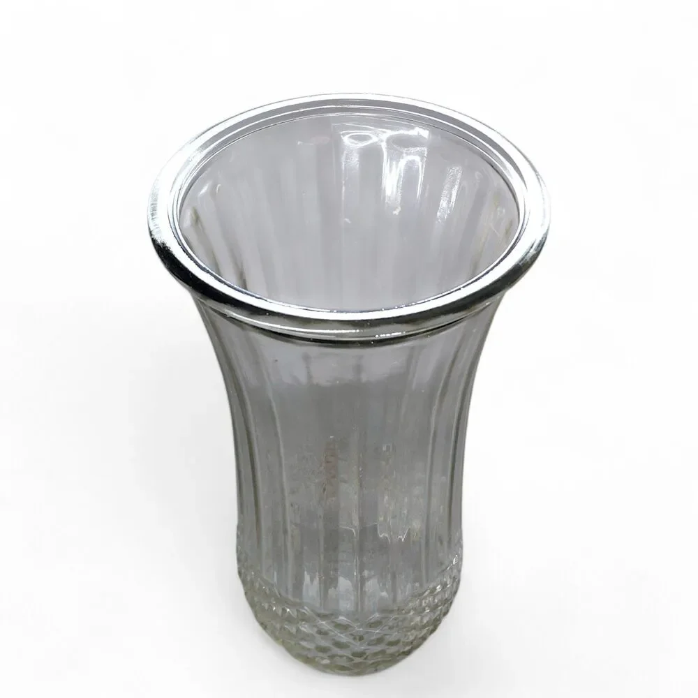 Hoosier 4089-A Clear Glass Vase 10